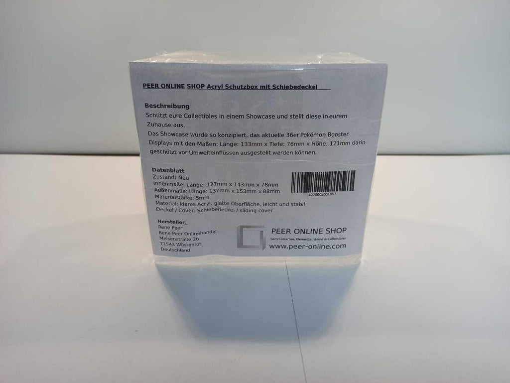Acryl Premium Schutzbox / Case passend für Pokémon Display Drachenwandel