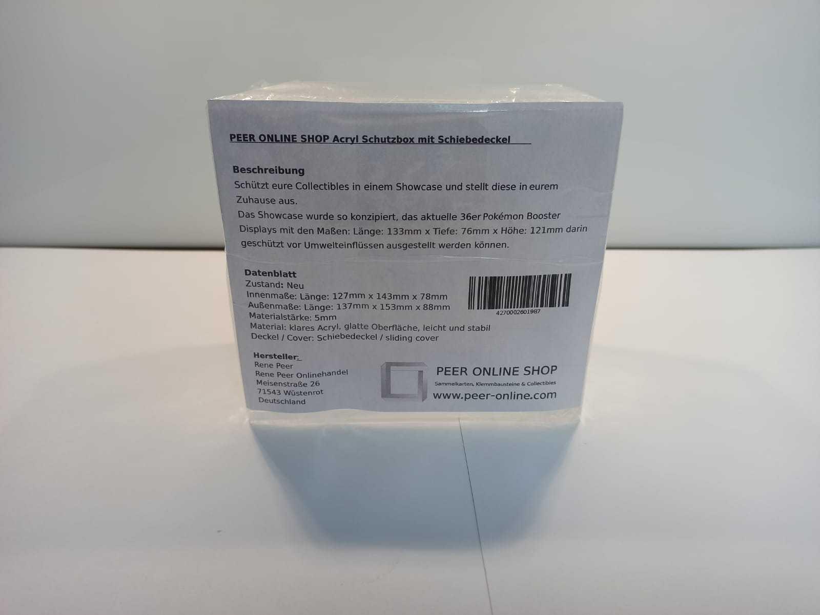 Acryl Premium Schutzbox / Case passend für Pokémon Display Drachenwandel