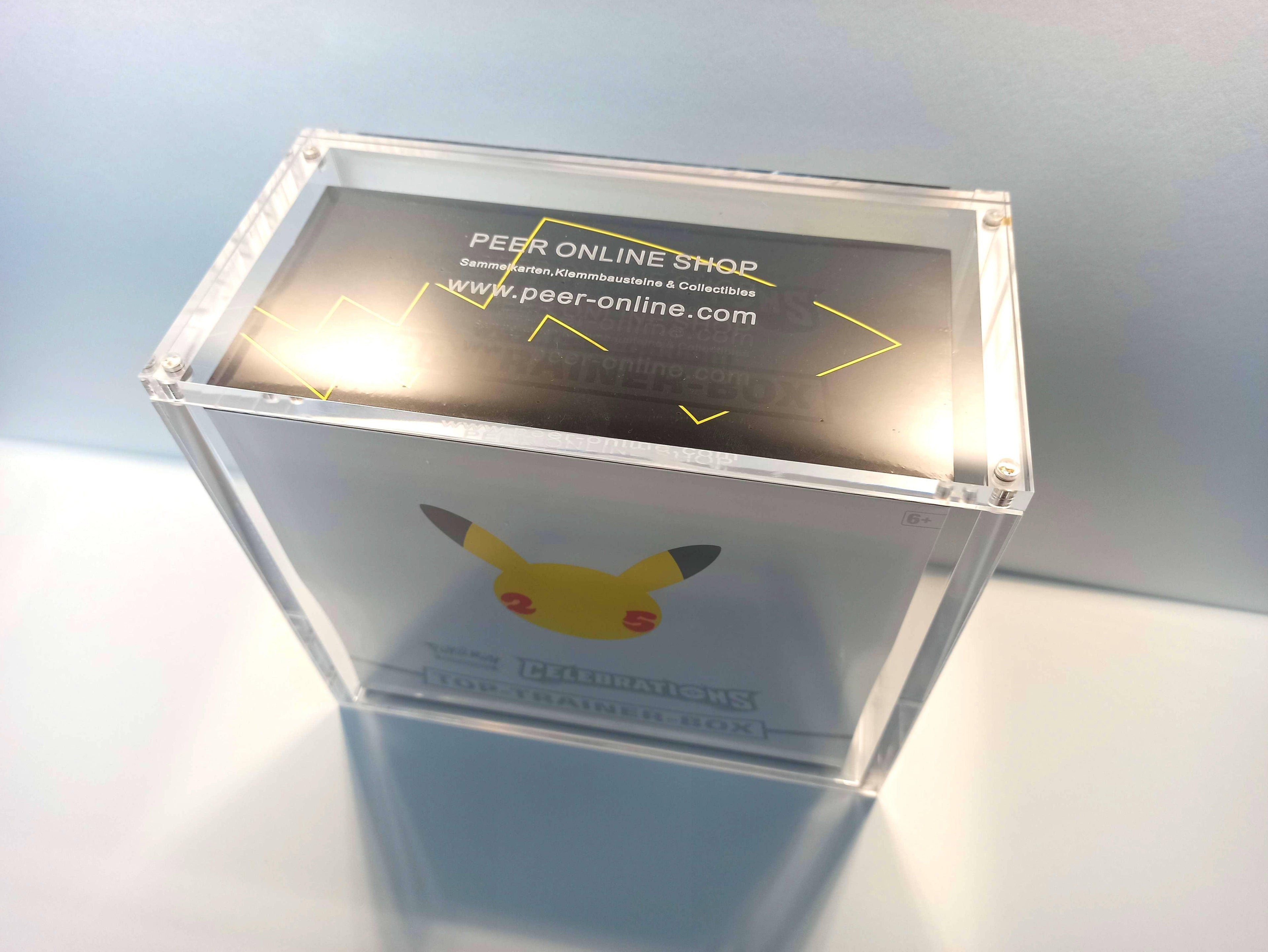 Acryl Schutzbox Case für Pokémon Celebrations Top Elite Trainer Box