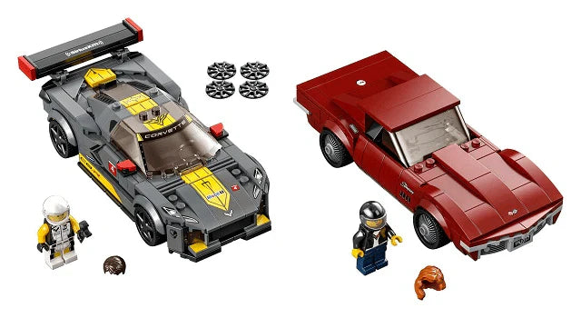 LEGO® Speed Champions 76903 Chevrolet Corvette C8.R & 1968 Chevrolet Corvette - 512 Teile