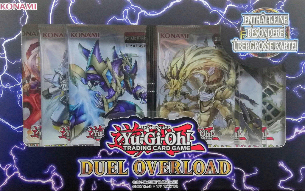 Yu-Gi-Oh! Duel Overload Box - 1. Auflage - Deutsche Karten - 6 Boosterpacks